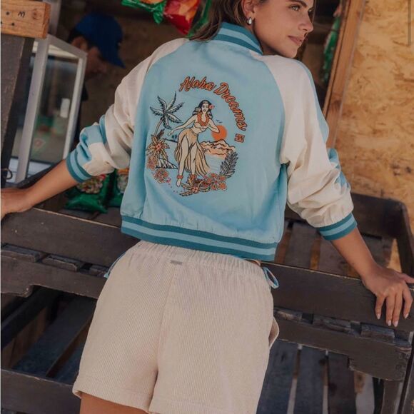 Billabong Dream Vacation Embroidered Bomber Jacket - Picture 7 of 10